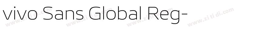 vivo Sans Global Reg字体转换